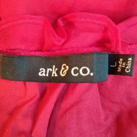 Modcloth Red Ruffled Dress with Black Sash - Picture 4 of 6